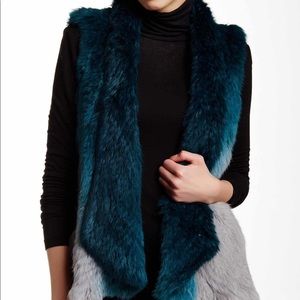 Dolce Cabo Fur Vest - ombré